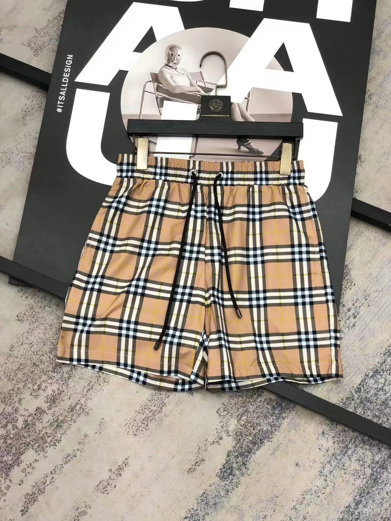 Givenchy 4G Logo Drawstring Shorts Navy - 9