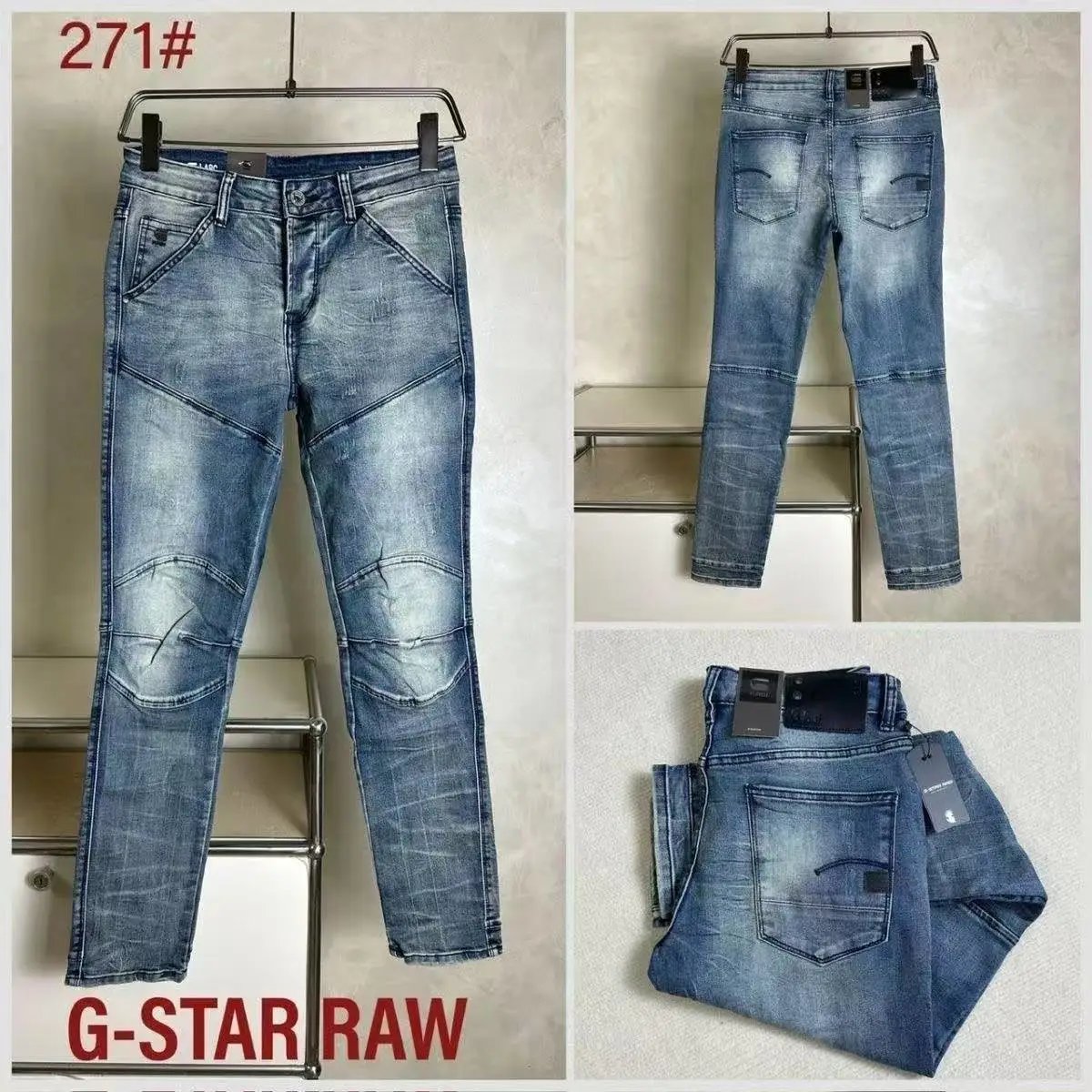 Design G-Star Raw Arc 268# Cargo Jeans Blue Jeans - 2