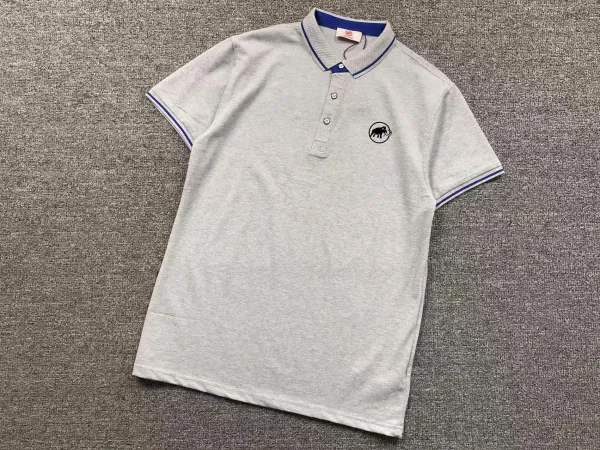Arc'teryx Mammut Classic Polo Gray with Blue Trim Tops Polo - 1