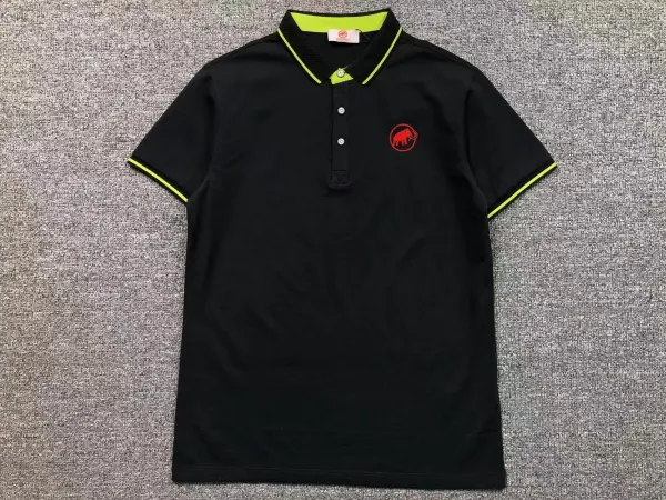 Arc'teryx Mammut Logo Polo Black with Neon Yellow Trim Polo Tops Polo - 1