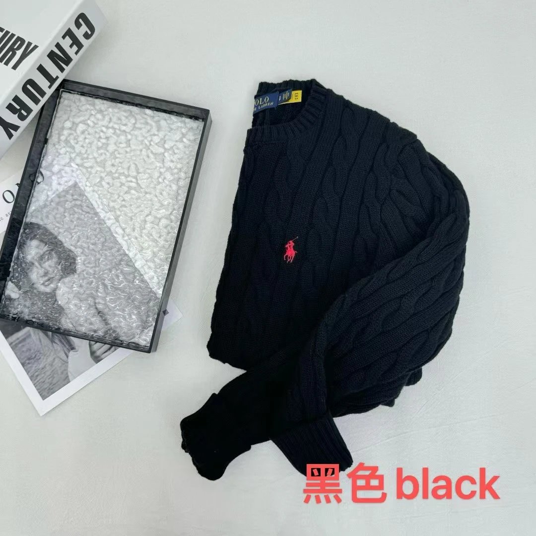 lizhien102206 十色100纯棉秋冬款圆领长袖毛衣 5