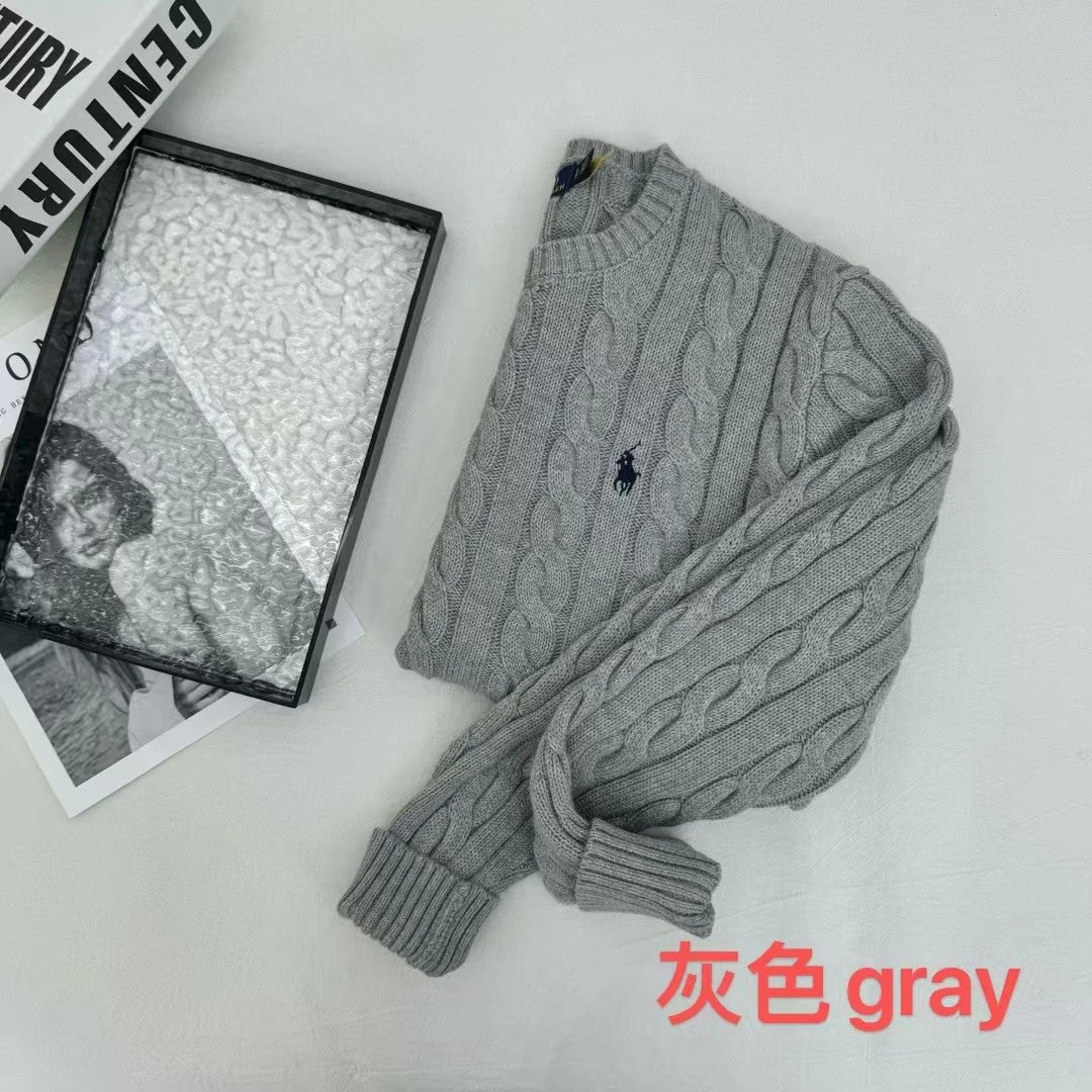 lizhien102206 十色100纯棉秋冬款圆领长袖毛衣 12