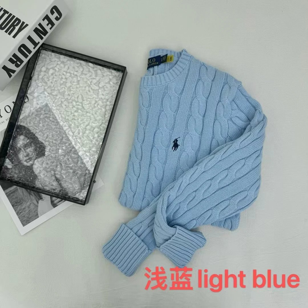 lizhien102206 十色100纯棉秋冬款圆领长袖毛衣 9
