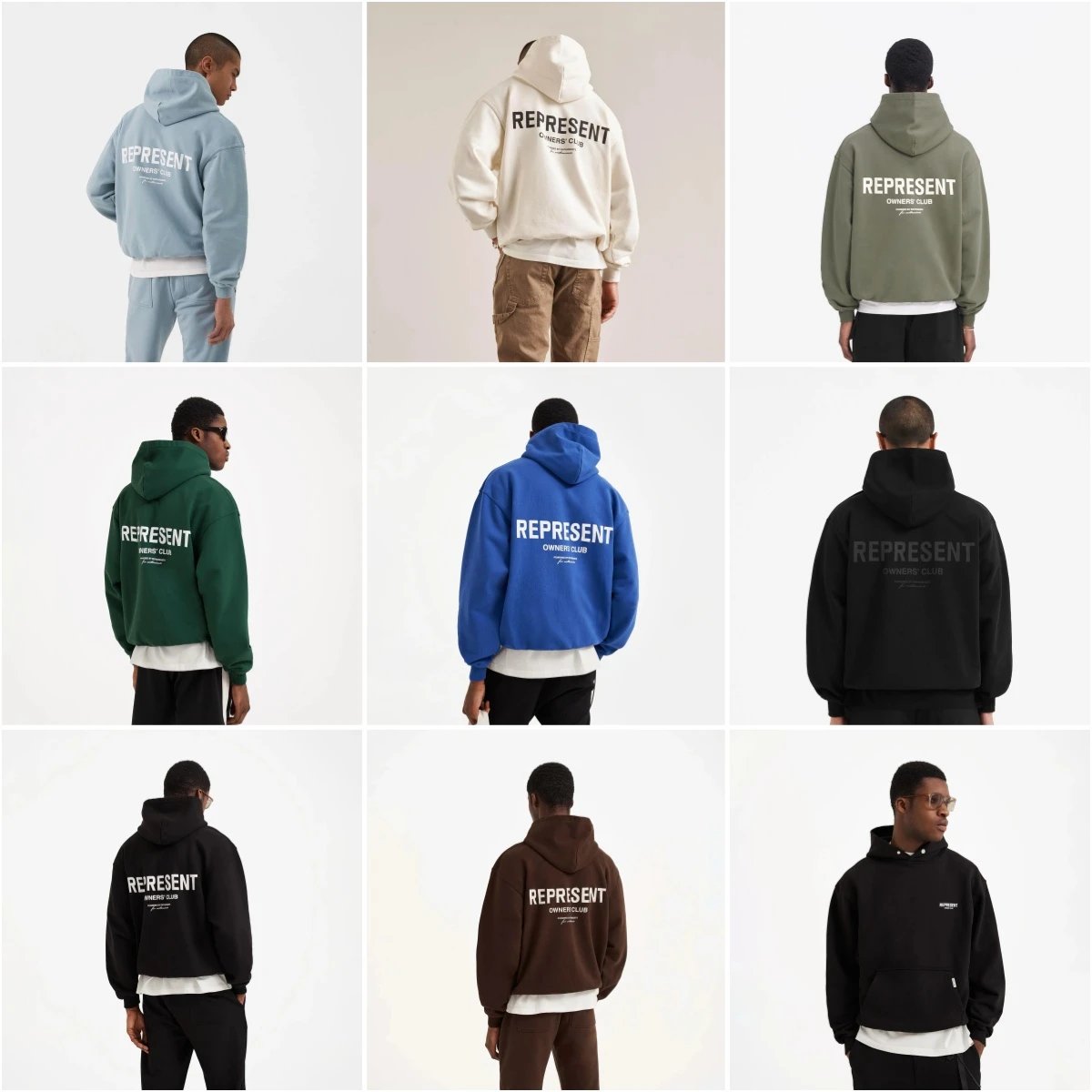 Represent Club Multicolor Hoodies