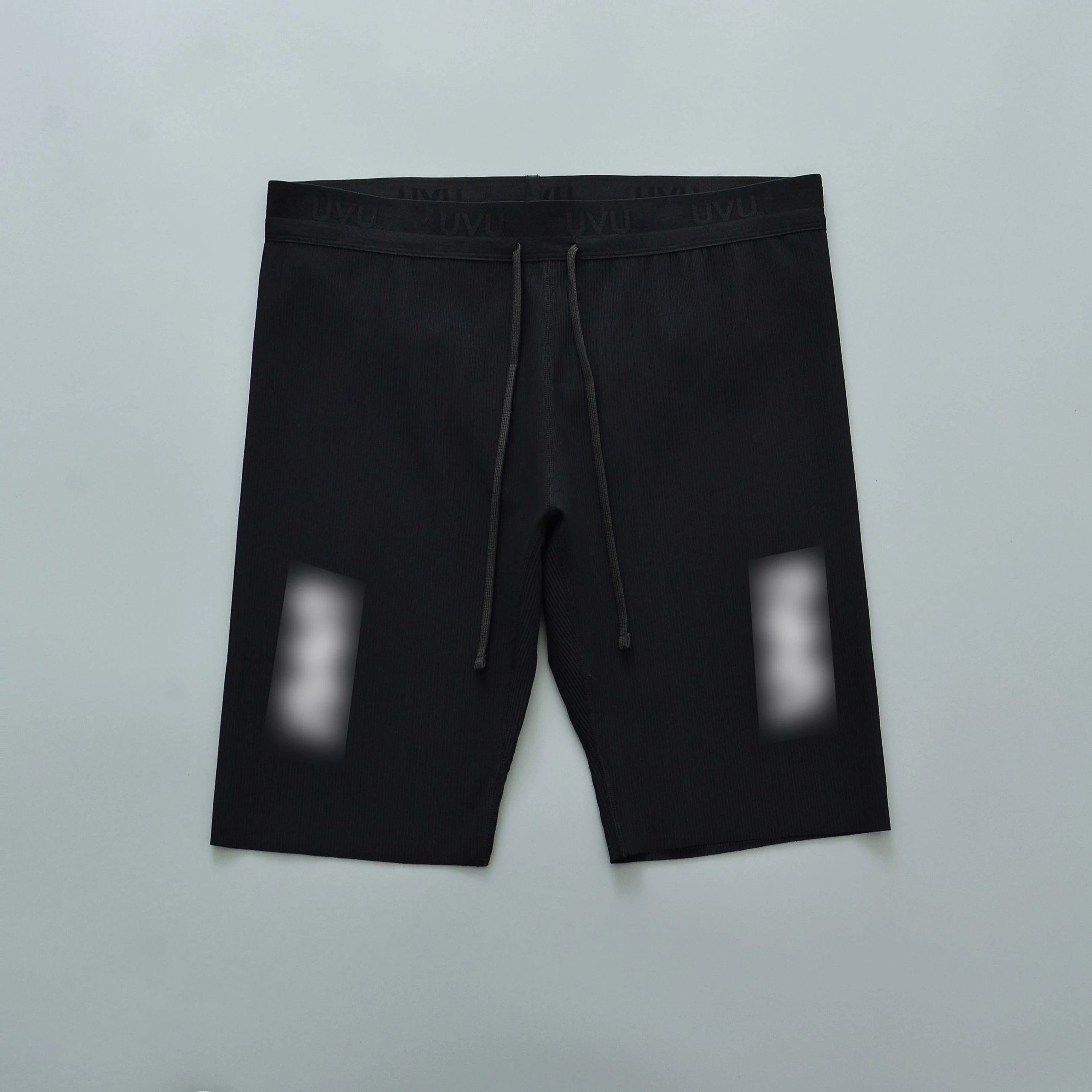 UVU Ribbed Black Athletic Shorts