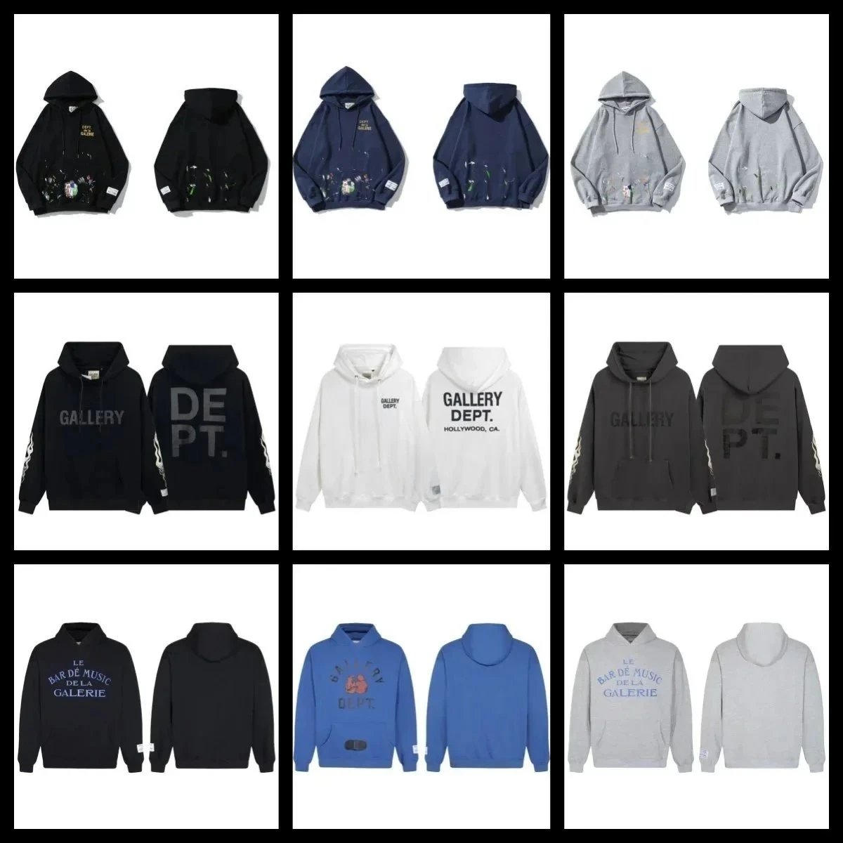 休闲时尚潮流字母连帽卫衣