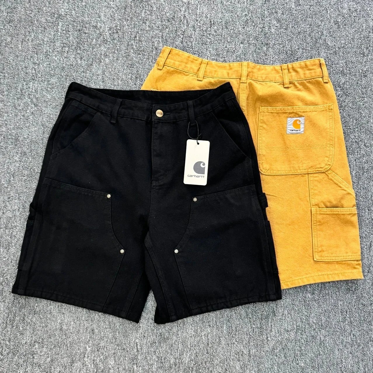 Classic Multi-Pocket Double-Knee Cargo Shorts