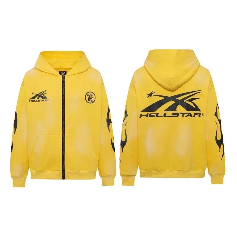 🔥拉链高街复古水洗连帽衫