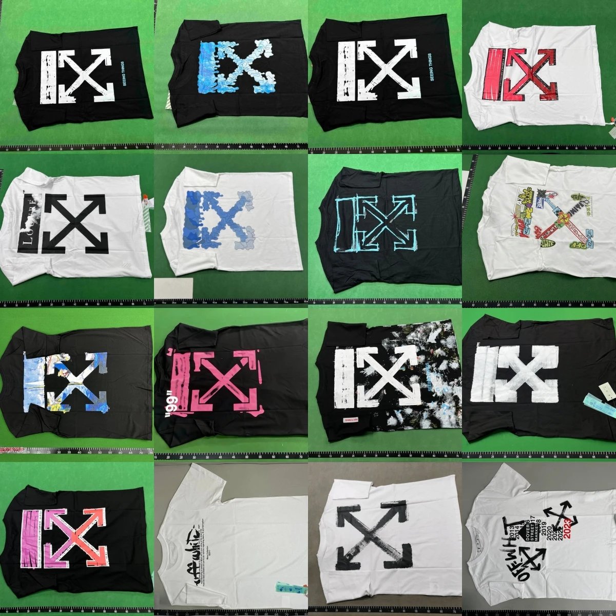 Short sleeves with loose arrow print
