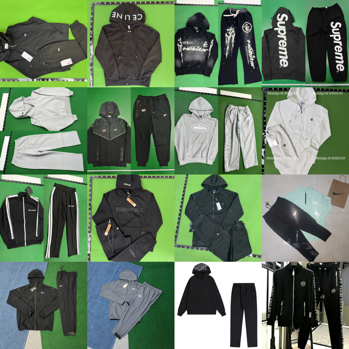 PAX77 Factory Clearance Branded Hoodie Sets WhatsApp +86 18110567354