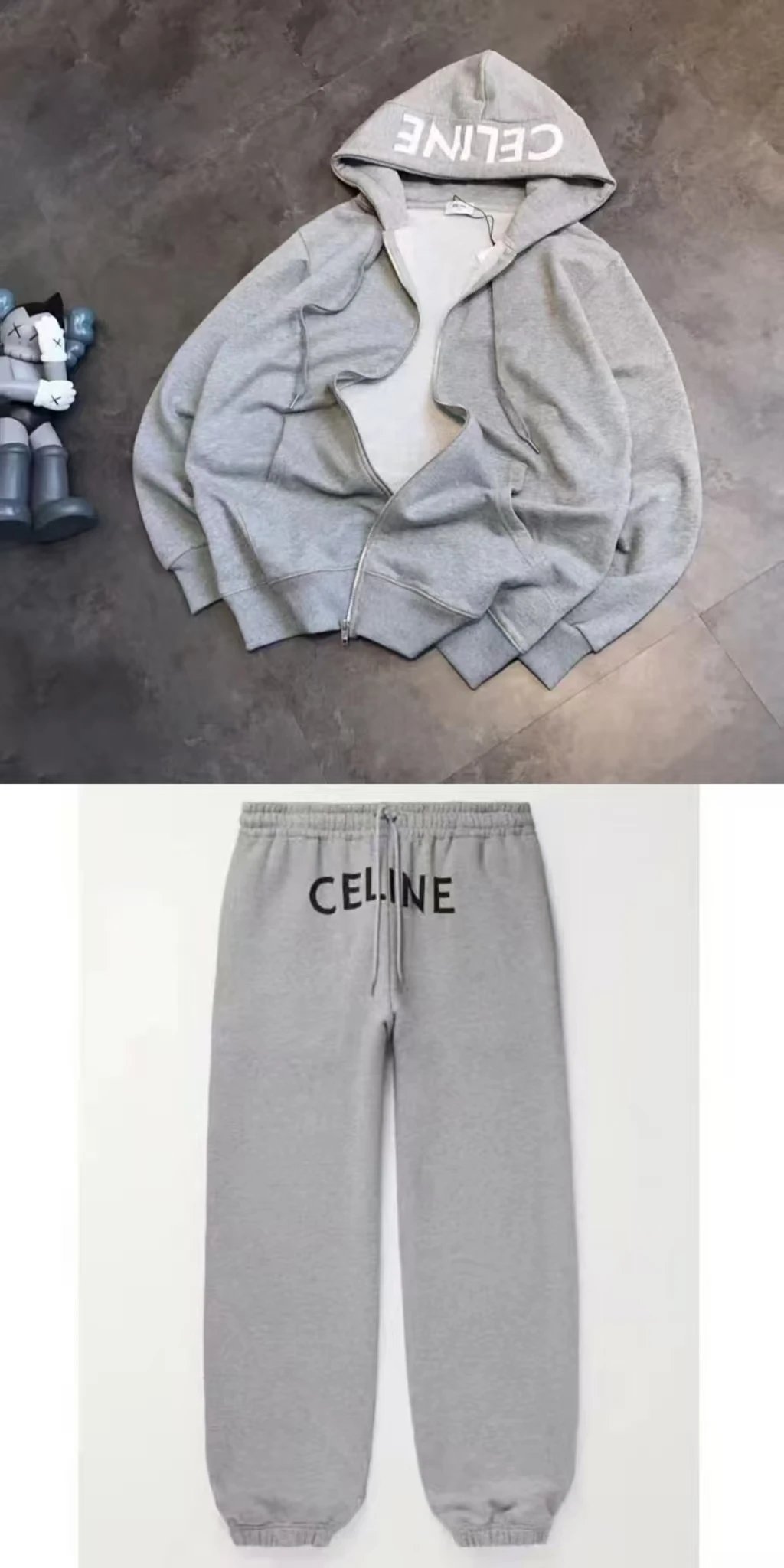 CELINE-Grey Zip