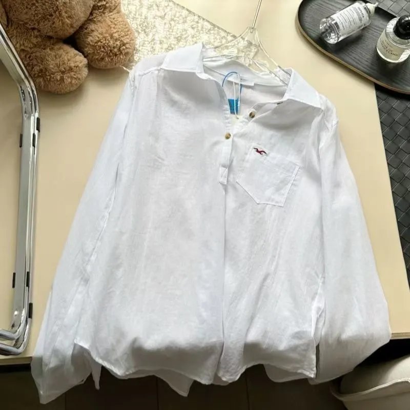 Design New Trend Gingham Button-Down Shirt Navy Blue Shirt - 16