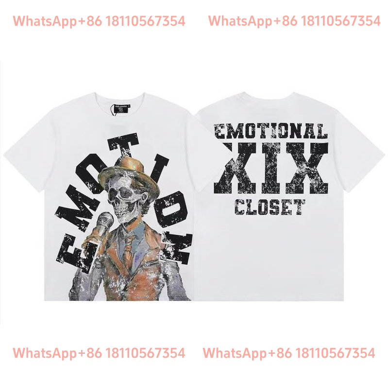 Other T-shirt Skeleton Graphic Emotional XIX Closet Print White