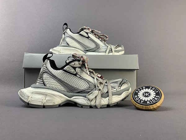 Design Holy Kicks x Customized Chunky Sneakers Gray White Multicolor Sneakers Chunky Sneak... product listing in Litbuy spreadsheet finds