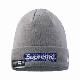 thumbnail for Supreme Beanie cashew flower cold hat for men and women couples knitted woolen hat with Logo warm knitted hat