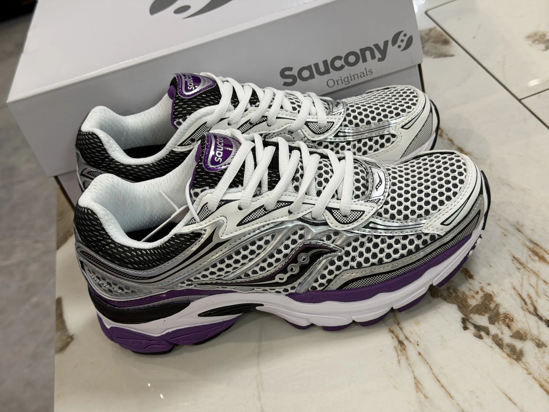 Silver gray purple