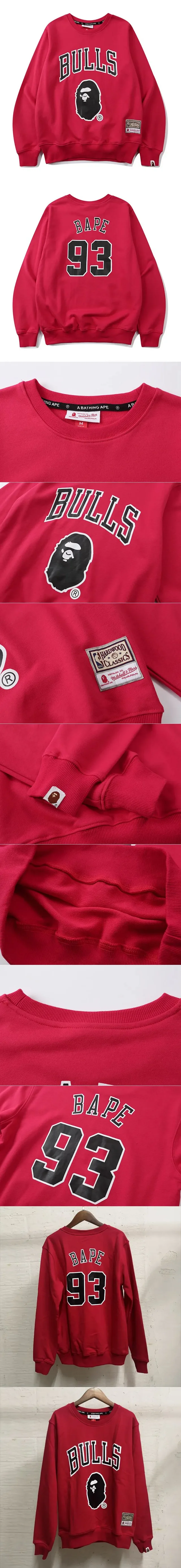 A Bathing Ape Hoodies & Sweatshirts NBA Team Graphic Crewneck Sweatshirt product detail image 4