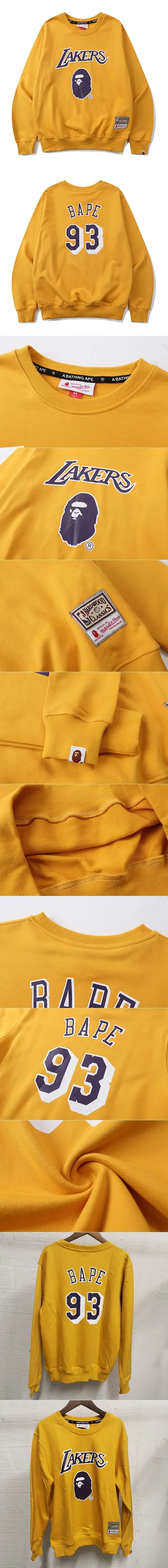 A Bathing Ape Hoodies & Sweatshirts NBA Team Graphic Crewneck Sweatshirt product detail image 2