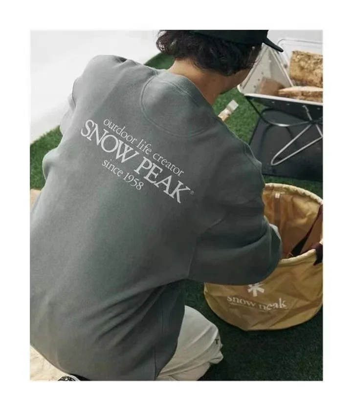 SNOW PEAK x RELUME JS 一线热度定番经典款城市户外高品质抓绒圆领卫衣