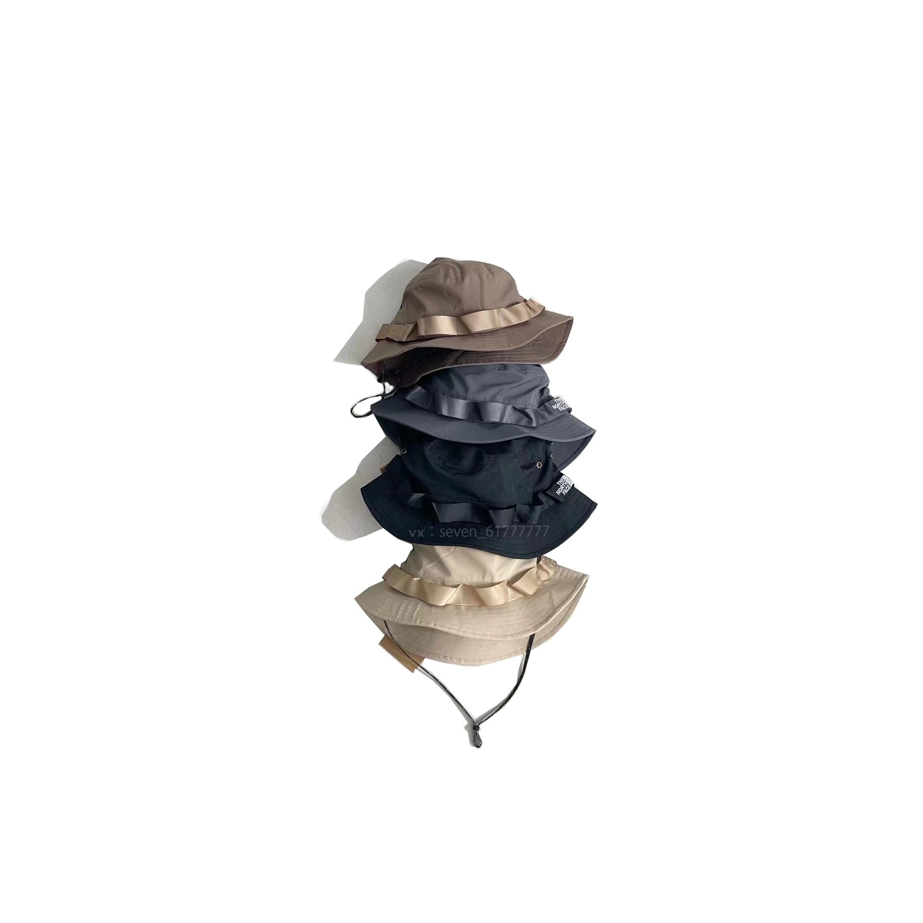 TNF SANDER Original Factory High-Quality Urban Outdoor Quick-Dry Lanyard Five-Color Fisherman Hat with Intricate Details, Unisex