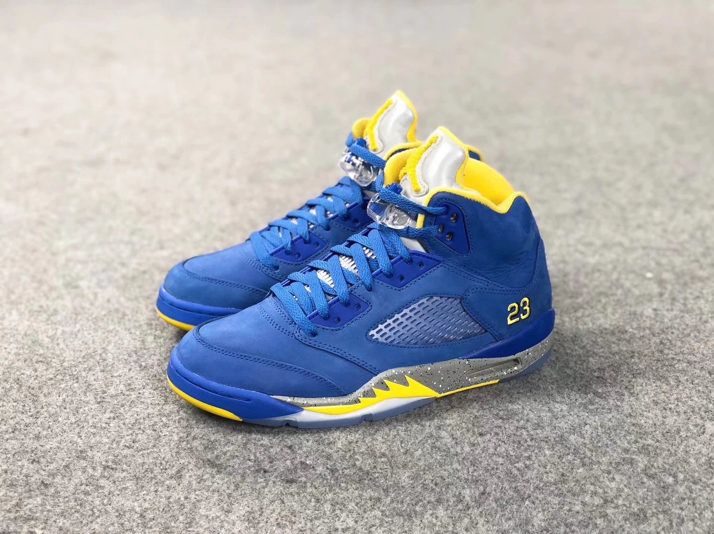 乔丹/Air Jordan 5 Laney AJ5 乔5 兰尼高中 黄蓝篮球鞋CD2720-400