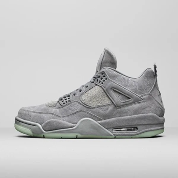 乔丹/KAWS x Air Jordan 4 Cool Grey Aj4 乔丹四代鹿皮男子篮球鞋 