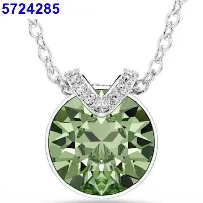 Design Garnet Crystal Halo Necklace Silver Jewelry - 20