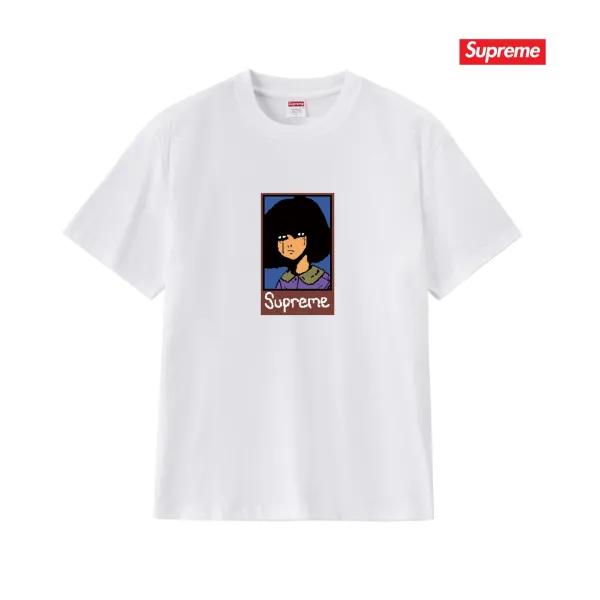 Supreme Pixel Art Graphic T-Shirt Navy - 6