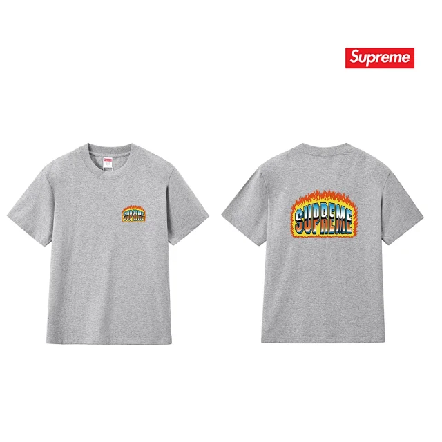 Supreme T-Shirts Flame Logo Graphic product detail image 6
