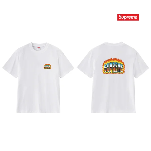 Supreme T-Shirts Flame Logo Graphic product detail image 4