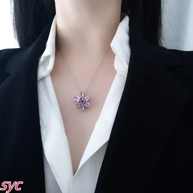 Swarovski Jewelry Crystal Halo Link Necklace product detail image 8