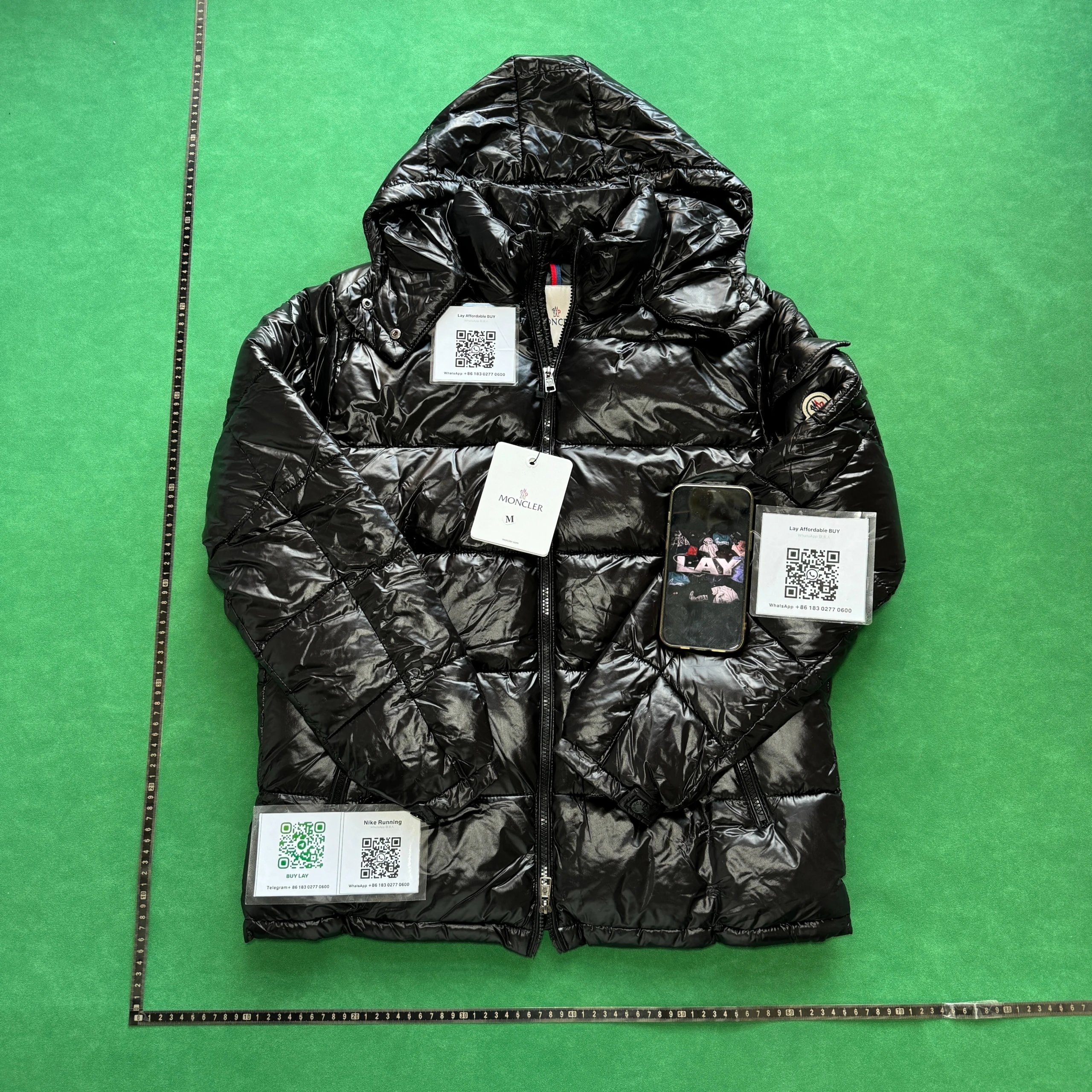 Moncler Down Jackets Hooded shiny puffer jacket image 2