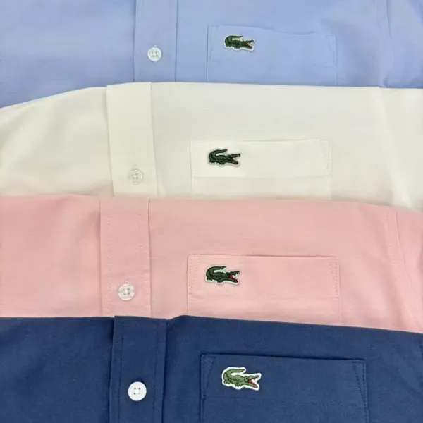 Lacoste Classic Oxford Shirt Pink Shirt - 12
