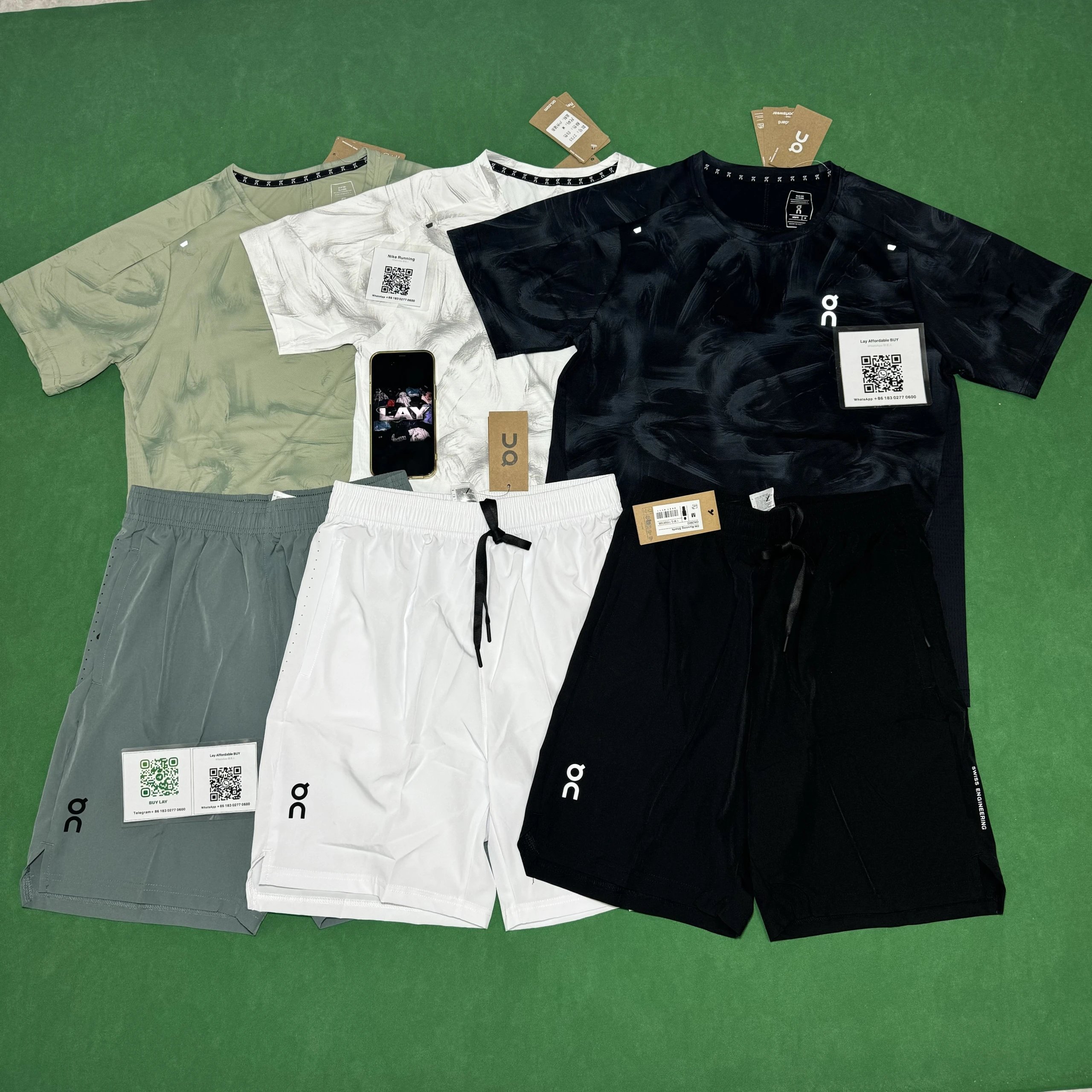 On Matching Sets Marble-print short-sleeve T-shirt and shorts set image 5