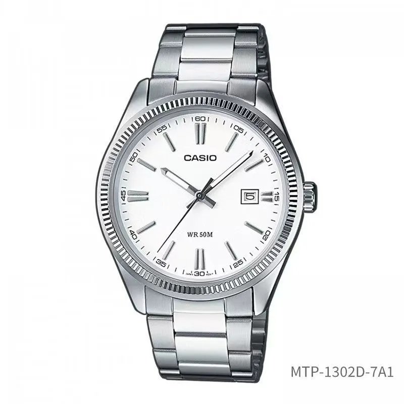 Casio Analog Watch Light Blue Dial Silver Stainless Steel Bracelet Quartz Watch Watches - 3