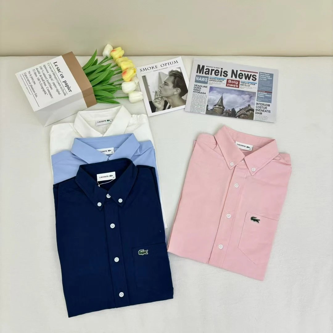 Lacoste Classic Oxford Shirt Pink Shirt - 10