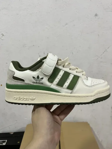 Adidas Originals Forum 84 Low White Green Sneakers - 1