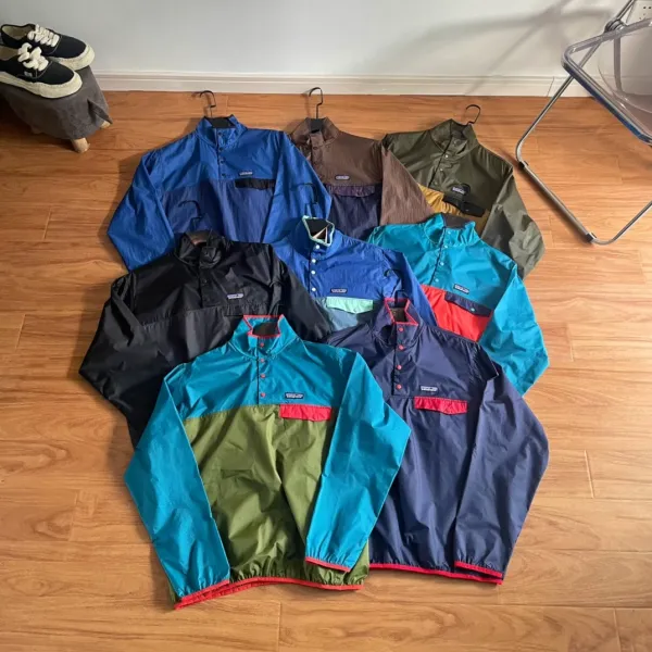 Patagonia Snap-T Pullover Fleece Jacket Multicolor Outerwear - 14