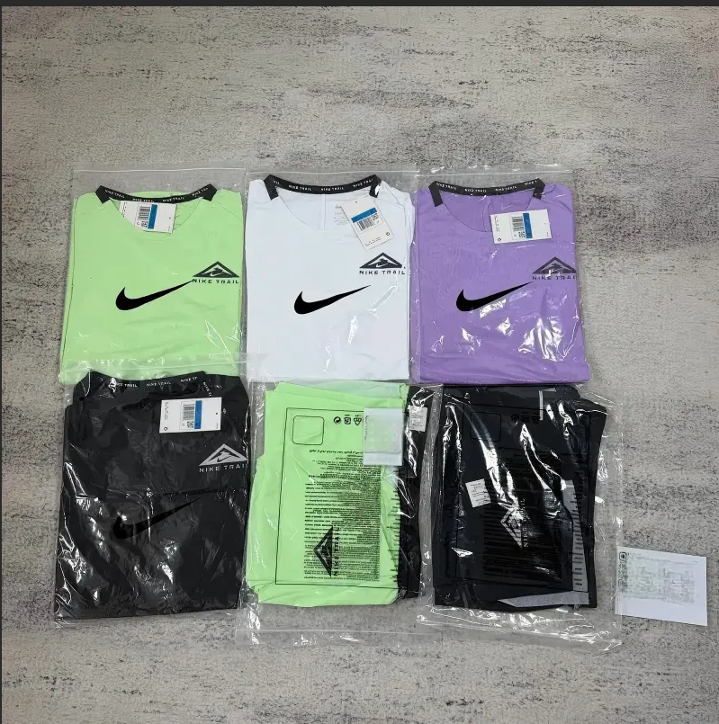 Nike Matching Sets Trail short-sleeve T-shirt and zip-pocket shorts set image 2