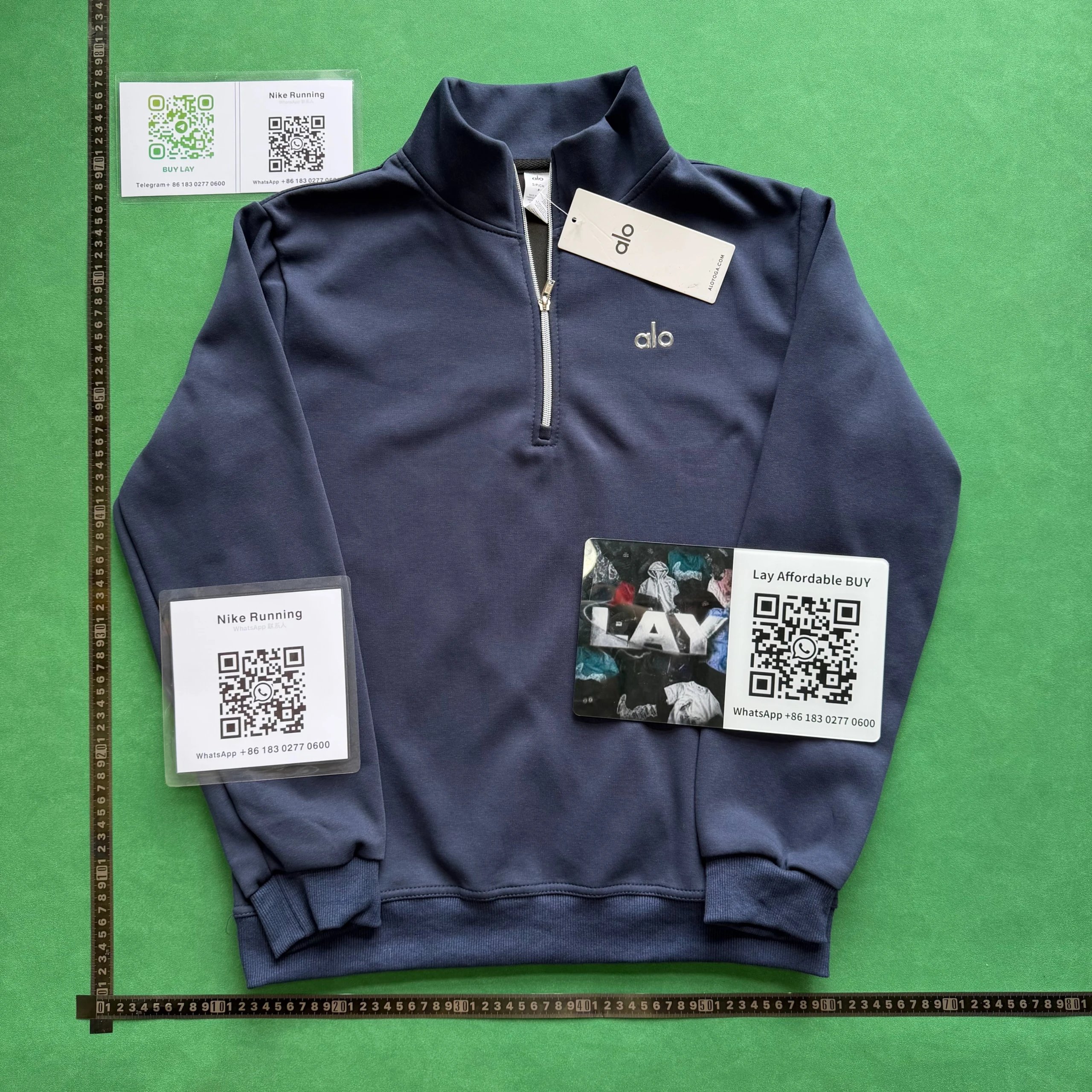 Alo Yoga Hoodies & Sweatshirts Half-Zip Stand-Collar Sweatshirt image 6