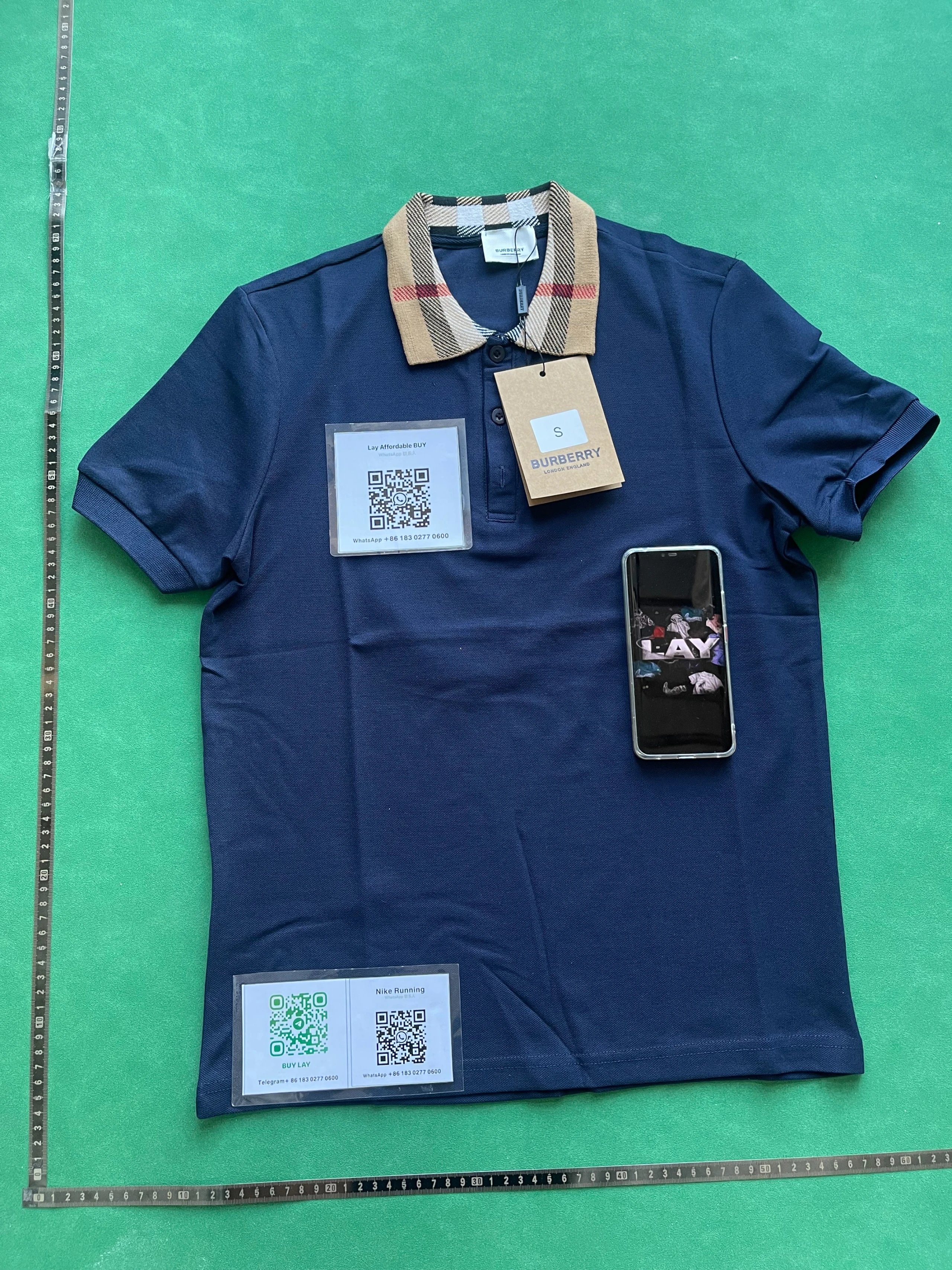 Burberry Shirts Short-Sleeve Polo Shirt with Equestrian Knight or B Monogram Embroidery image 14