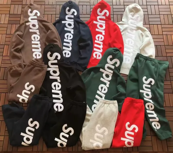 Supreme Box Logo Sweatpants Brown - 16