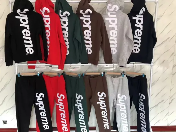Supreme Box Logo Sweatpants Brown - 15