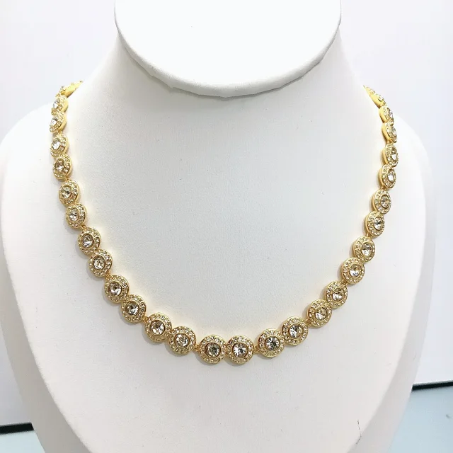 Swarovski Jewelry Crystal Halo Link Necklace product detail image 14