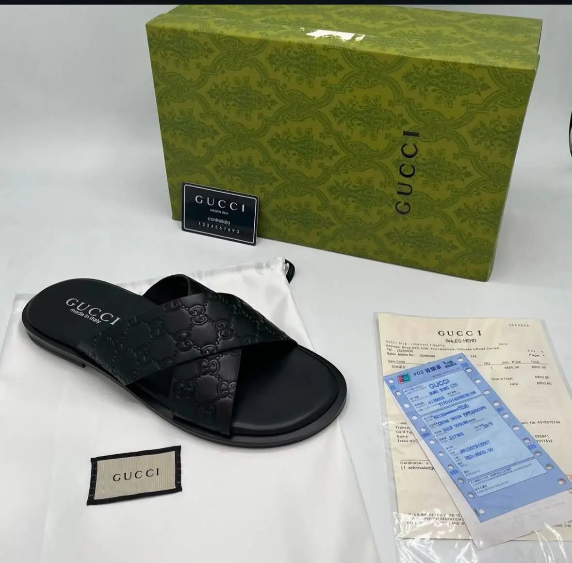 Dior Oblique Print Slide Sandals Black and White Slippers - 7