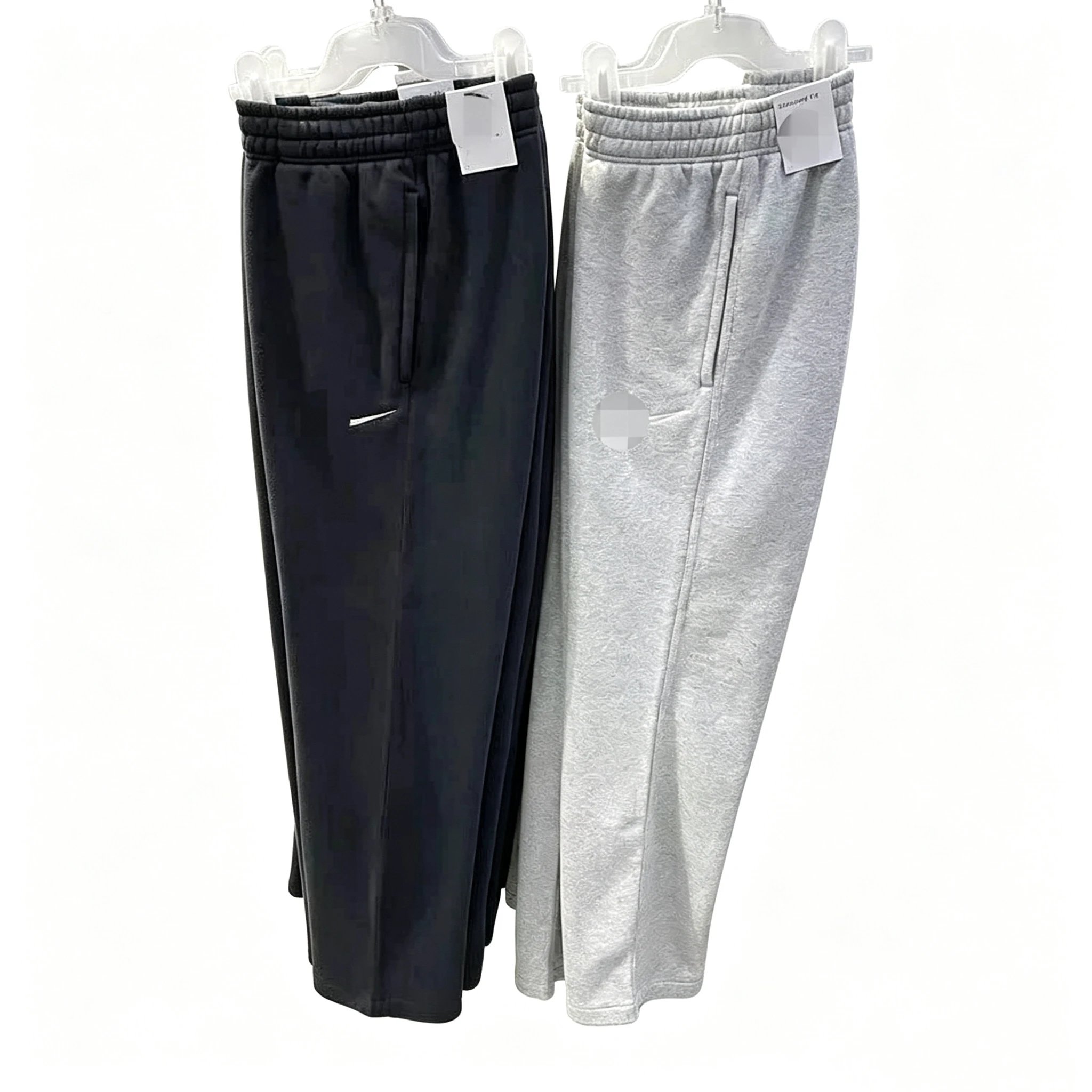 N Spring Autumn/Winter Sports New Casual Pants Knitted Sports Pants Straight Leg Pants with Velvet Embroidery Trend= New autumn and winter sports casual sweatpants breathable