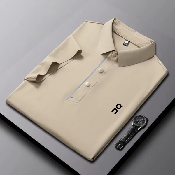 Design Polo Shirt Navy with Minimalist Logo Tops Polo - 4