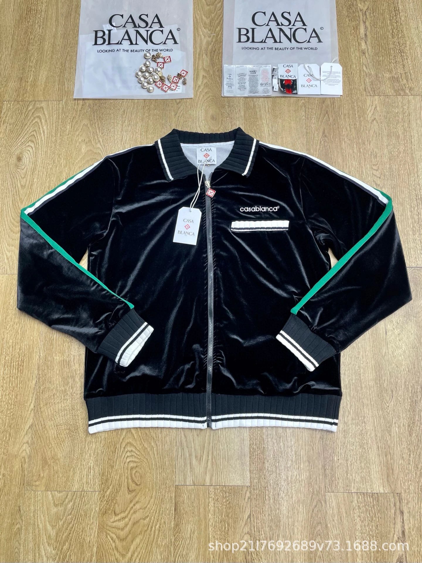 Casablanca Jackets Zip-Up Jacket — 1
