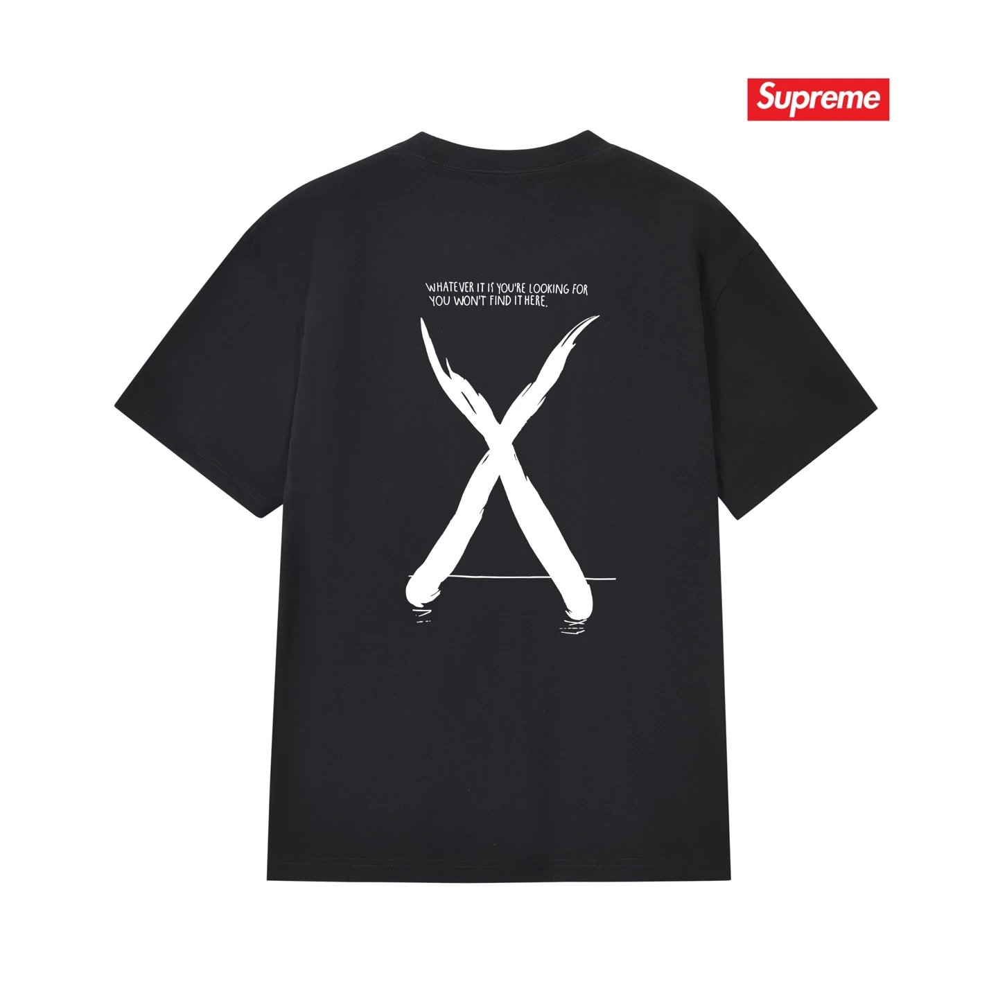 Supreme X Black Graphic T-Shirt