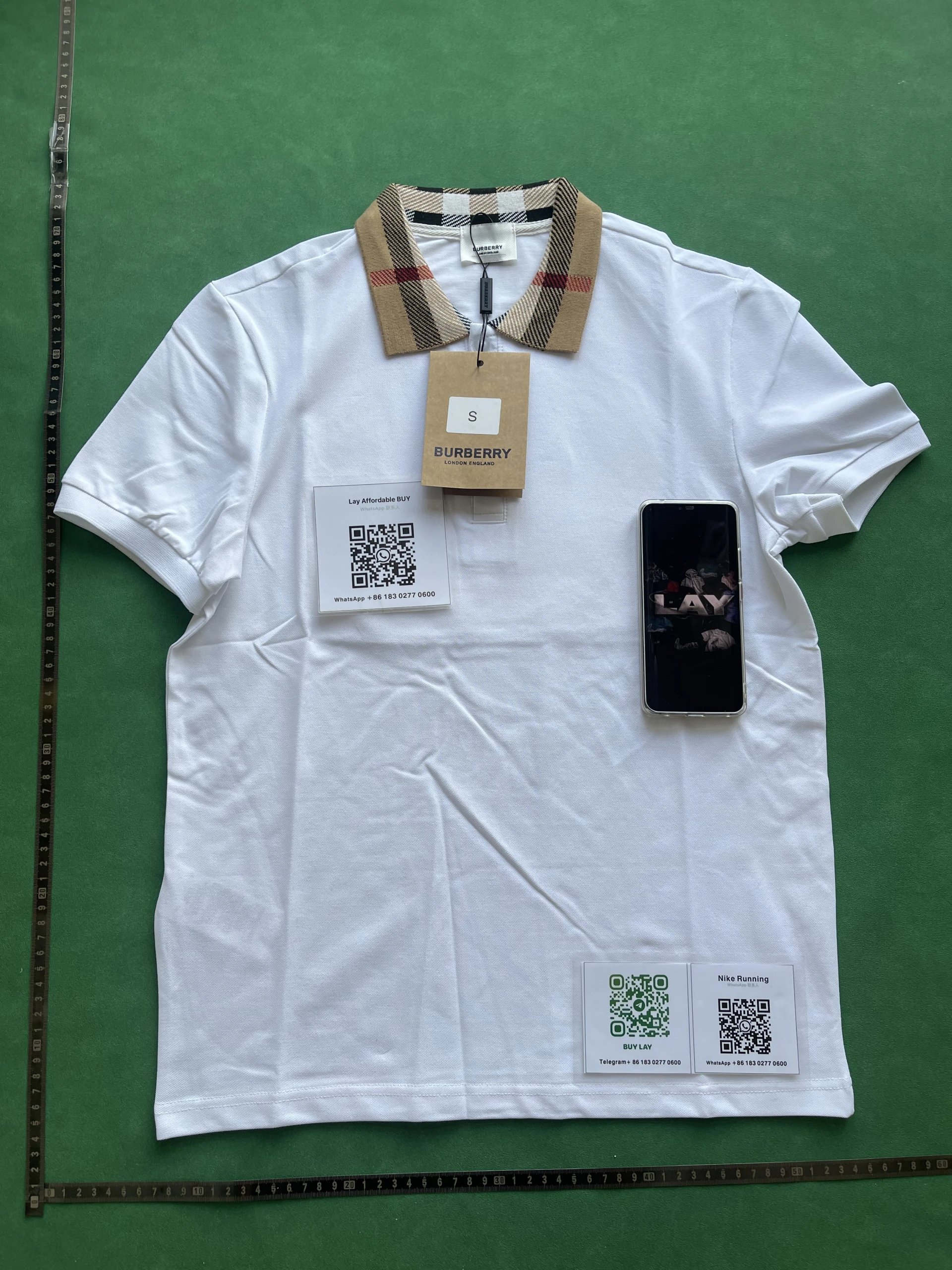 Burberry Shirts Short-Sleeve Polo Shirt with Equestrian Knight or B Monogram Embroidery image 12